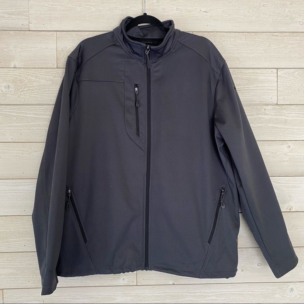 North End Men's XL Grey fill zip Jacket NWOT